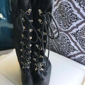 Leather Knee high boots